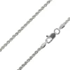 Sterling Silver Plated 2.2mm Rope Chain 18"/45cm Unhallmarked