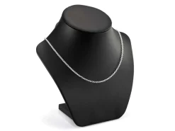 Sterling Silver Plated 2.5mm Round Belcher Chain 18