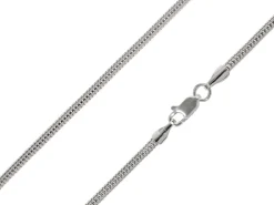 Sterling Silver Plated 2.4mm Round Snake Chain 18"/45cm Unhallmarked