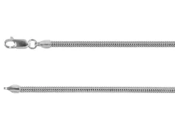 Sterling Silver Plated 3.0mm Round Snake Chain 18"/45cm Unhallmarked