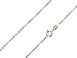 Sterling Silver Plated 1.8mm Tight Round Trace Chain 18"/45cm Unhallmarked