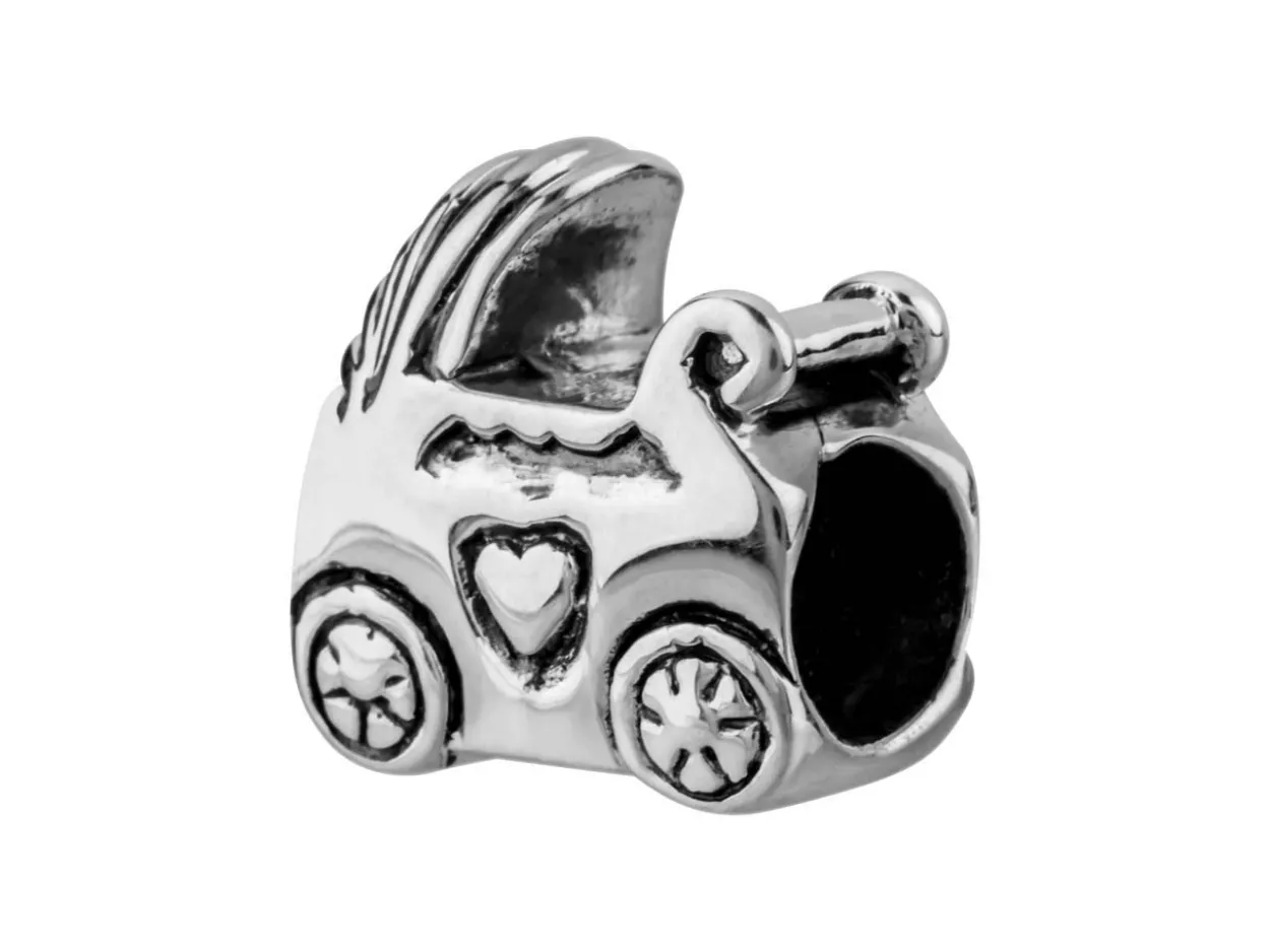 Sterling Silver Pram Charm Bead