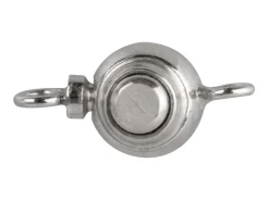 Sterling Silver Push Button Round Clasp 7mm
