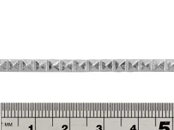 Sterling Silver Pyramid Design Strip Wire 4.2mm