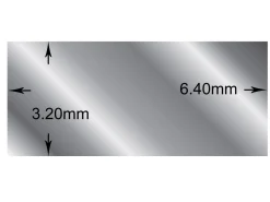 Sterling Silver Rectangular Wire 6.4mm X 3.2mm Fully Annealed, 100% Recycled Silver