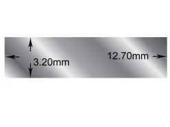 Sterling Silver Rectangular Wire 12.7mm X 3.2mm Fully Annealed, 100% Recycled Silver