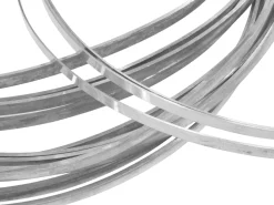 Sterling Silver Rectangular Wire 4.0mm X 1.3mm Fully Annealed, 100% Recycled Silver