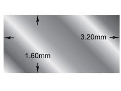 Sterling Silver Rectangular Wire 3.2mm X 1.6mm Fully Annealed, 100% Recycled Silver