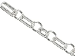 Sterling Silver Rectangular Clasp 8x15mm