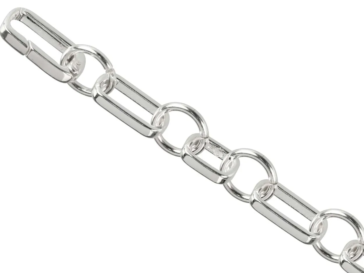 Sterling Silver Rectangular Clasp 8x15mm