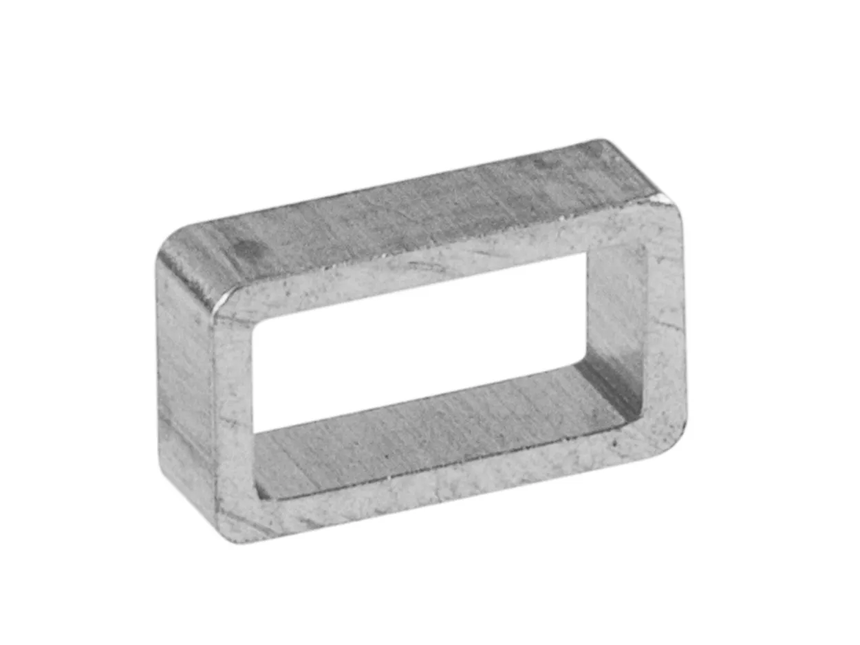 Sterling Silver Rectangular Tube Runners H7885 5mm X 3.1mm, 1.58 Length, 0.46mm Wall, 100% Recycled Silver
