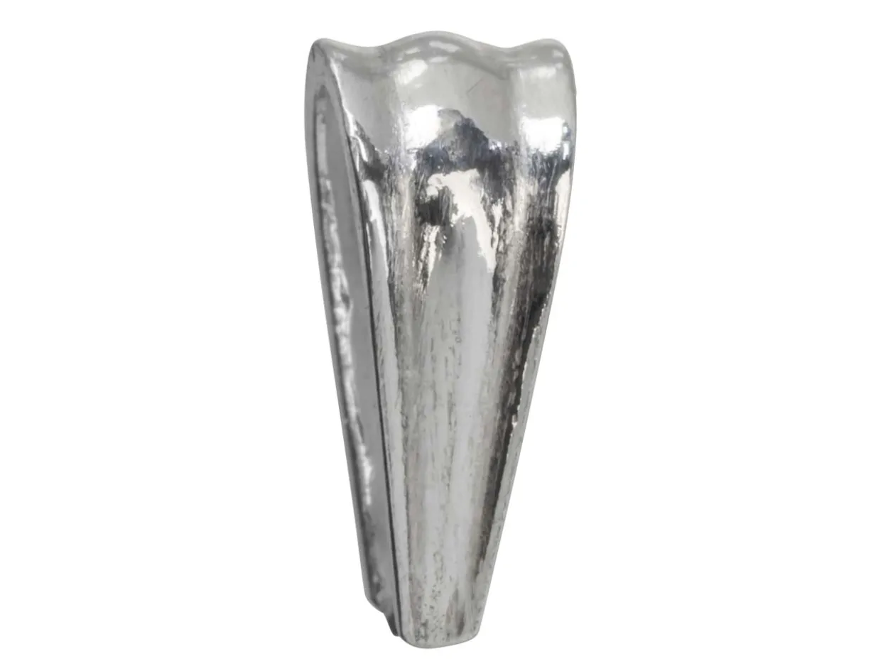 Sterling Silver Ridged Pendant Bail With Peg 10mm