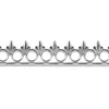 Sterling Silver Ring And Fleur Gallery Strip 8.8mm