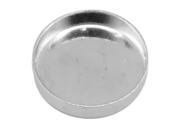 Sterling Silver Round Bezel Cup, 20mm
