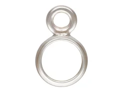 Sterling Silver Round Bezel Setting Drop, 3mm