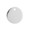Sterling Silver Round Disc 15mm Stamping Blank Pack of 3 With 1 Hole, Marked '925', 100% Recycled Silver