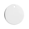 Sterling Silver Round Disc 20mm Stamping Blank Pack of 3 With 1 Hole, Marked '925', 100% Recycled Silver