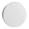 Sterling Silver Round Disc 25mm Stamping Blank With 1 Hole, Marked '925', 100% Recycled Silver