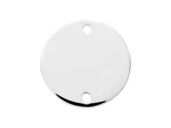 Sterling Silver Round Disc 20mm Stamping Blank Pack of 3 With 2 Holes, Marked '925', 100% Recycled Silver