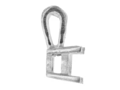 Sterling Silver Round Double Gallery 4 Claw Pendant Round 50pt