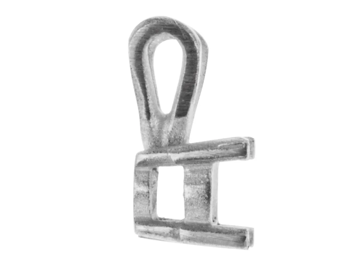 Sterling Silver Round Double Gallery 4 Claw Pendant Round 33pt