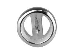 Sterling Silver Round Ear Stud 5mm, Pack of 10, Bezel Set