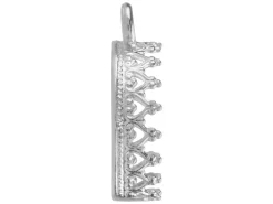 Sterling Silver Round Filigree Bezel Cup 12mm