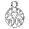 Sterling Silver Round Filigree Bezel Cup 10mm