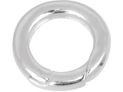 Sterling Silver Round Heavyset Spring Gate Clasp 20 X 3mm