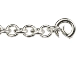 Sterling Silver Round Heavyset Spring Gate Clasp 20 X 3mm