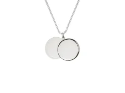 Sterling Silver Round Locket Insert Blank 18mm
