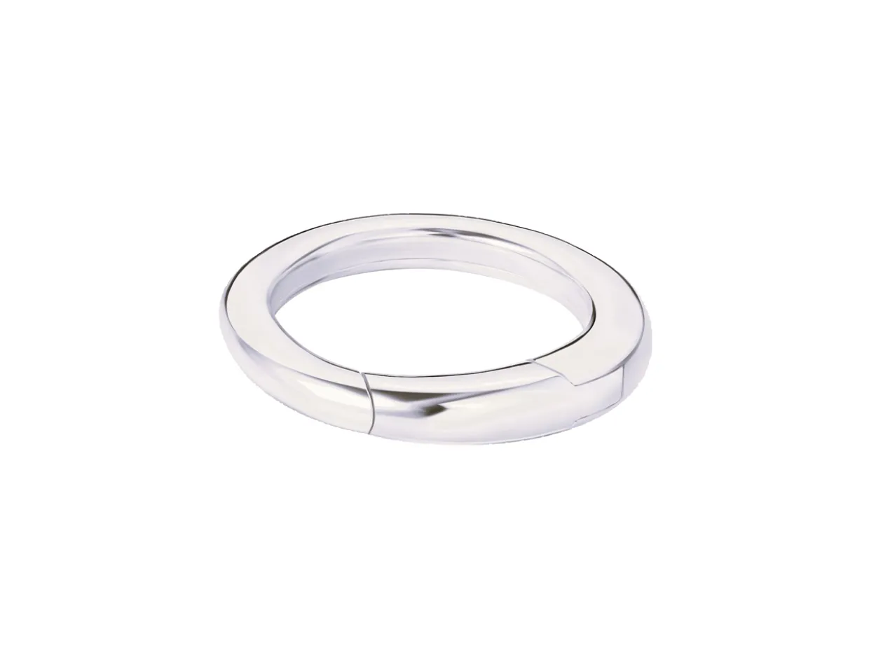 Sterling Silver Round Spring Gate Clasp 12mm