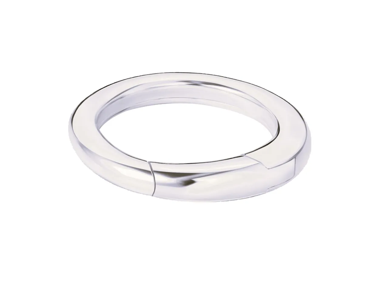 Sterling Silver Round Spring Gate Clasp 16mm