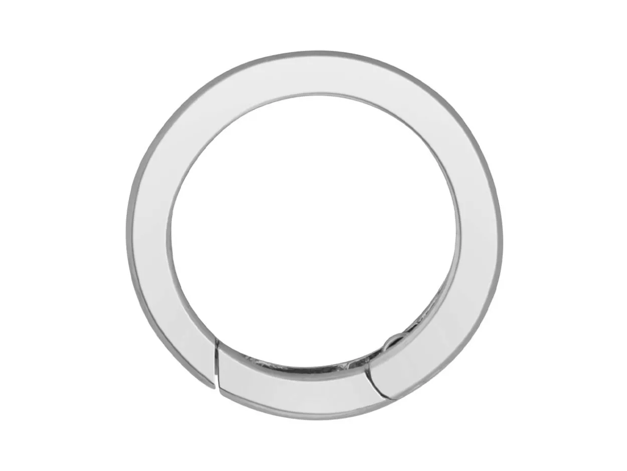 Sterling Silver Round Spring Gate Clasp 16mm
