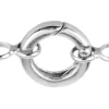 Sterling Silver Round Spring Gate Clasp With Double Rings 14mm