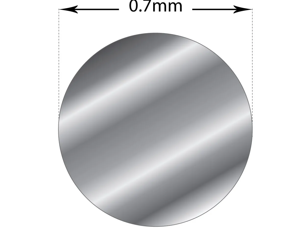 Sterling Silver Round Wire 0.70mm Half Hard, 30g Coils, 100% Recycled Silver
