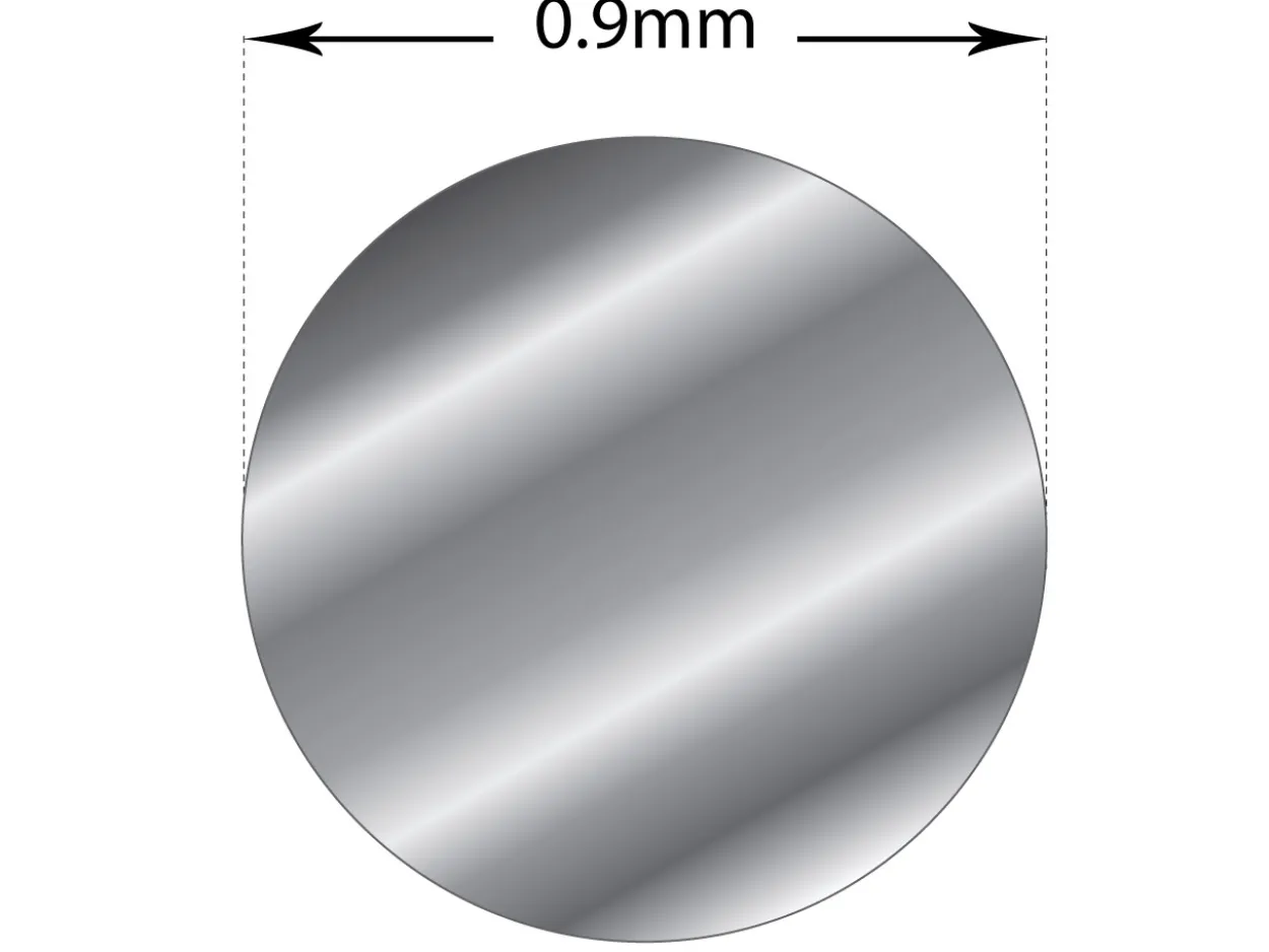 Sterling Silver Round Wire 0.90mm Half Hard, 30g Coils, 100% Recycled Silver