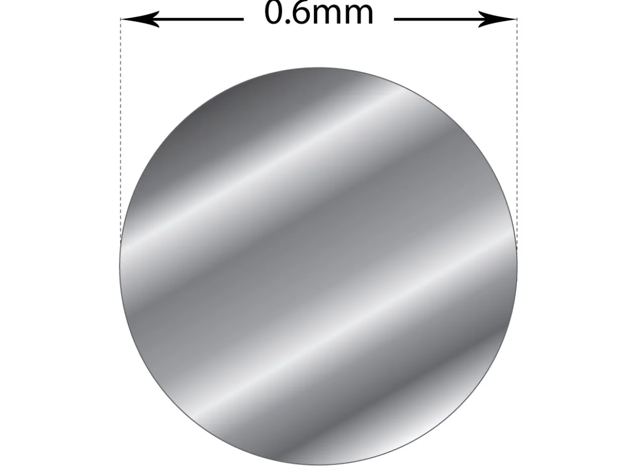Sterling Silver Round Wire 0.60mm Half Hard, 30g Reels, 100% Recycled Silver