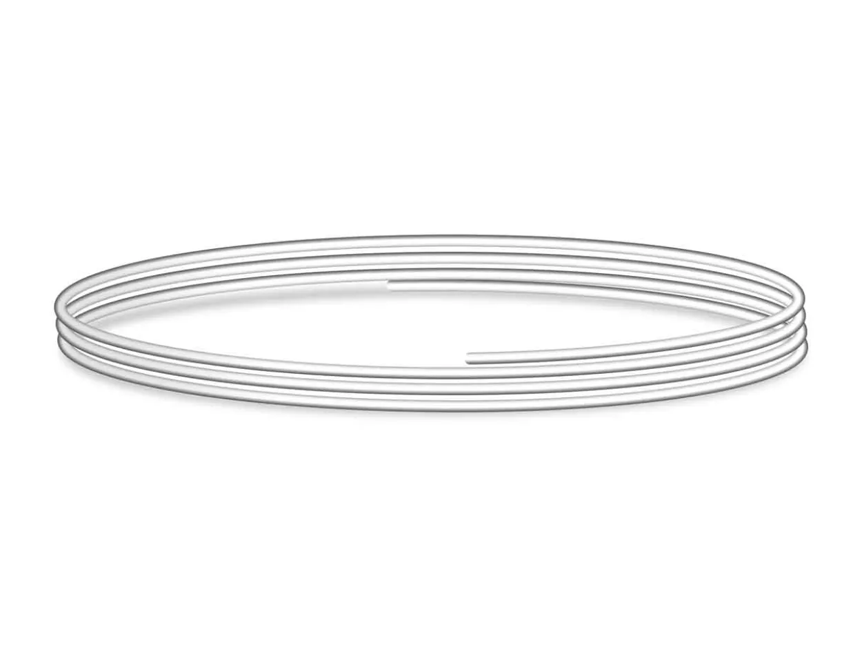 Sterling Silver Round Wire 2.00mm X 2000mm, Fully Annealed, Pre-cut, 100% Recycled Silver