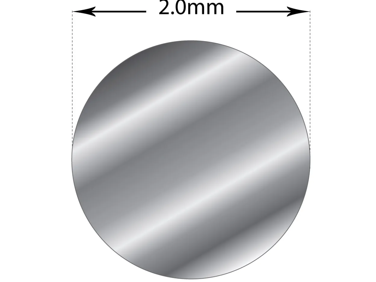 Sterling Silver Round Wire 2.00mm Fully Annealed, 100% Recycled Silver