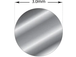 Sterling Silver Round Wire 3.00mm Fully Annealed, 100% Recycled Silver
