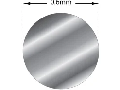 Sterling Silver Round Wire 0.60mm Fully Annealed, 100% Recycled Silver