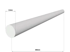 Sterling Silver Round Wire 1.50mm X 500mm, Fully Annealed, Pre-cut, 100% Recycled Silver