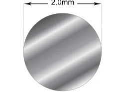 Sterling Silver Round Wire 2.00mm X 500mm, Fully Annealed, Pre-cut, 100% Recycled Silver