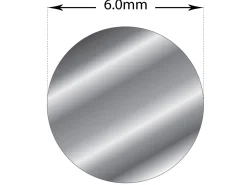 Sterling Silver Round Wire 6.00mm Fully Annealed, 100% Recycled Silver