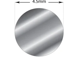 Sterling Silver Round Wire 4.50mm Fully Annealed, 100% Recycled Silver