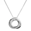 Sterling Silver Russian Trio Ring Necklet