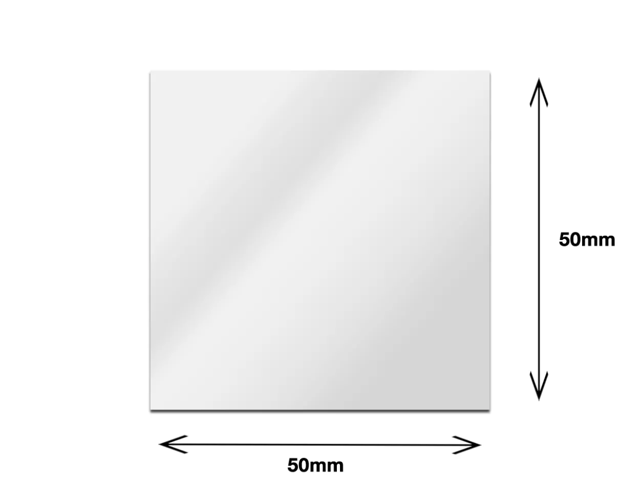 Sterling Silver Sheet 1.50mm X 50mm X 50mm, Fully Annealed, 100% Recycled Silver