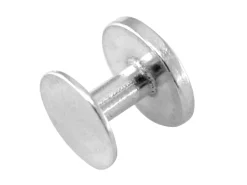 Sterling Silver Shirt Stud 8mm Disc, 100% Recycled Silver