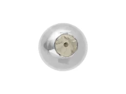 Sterling Silver Silicone Stopper Round 4mm Bead